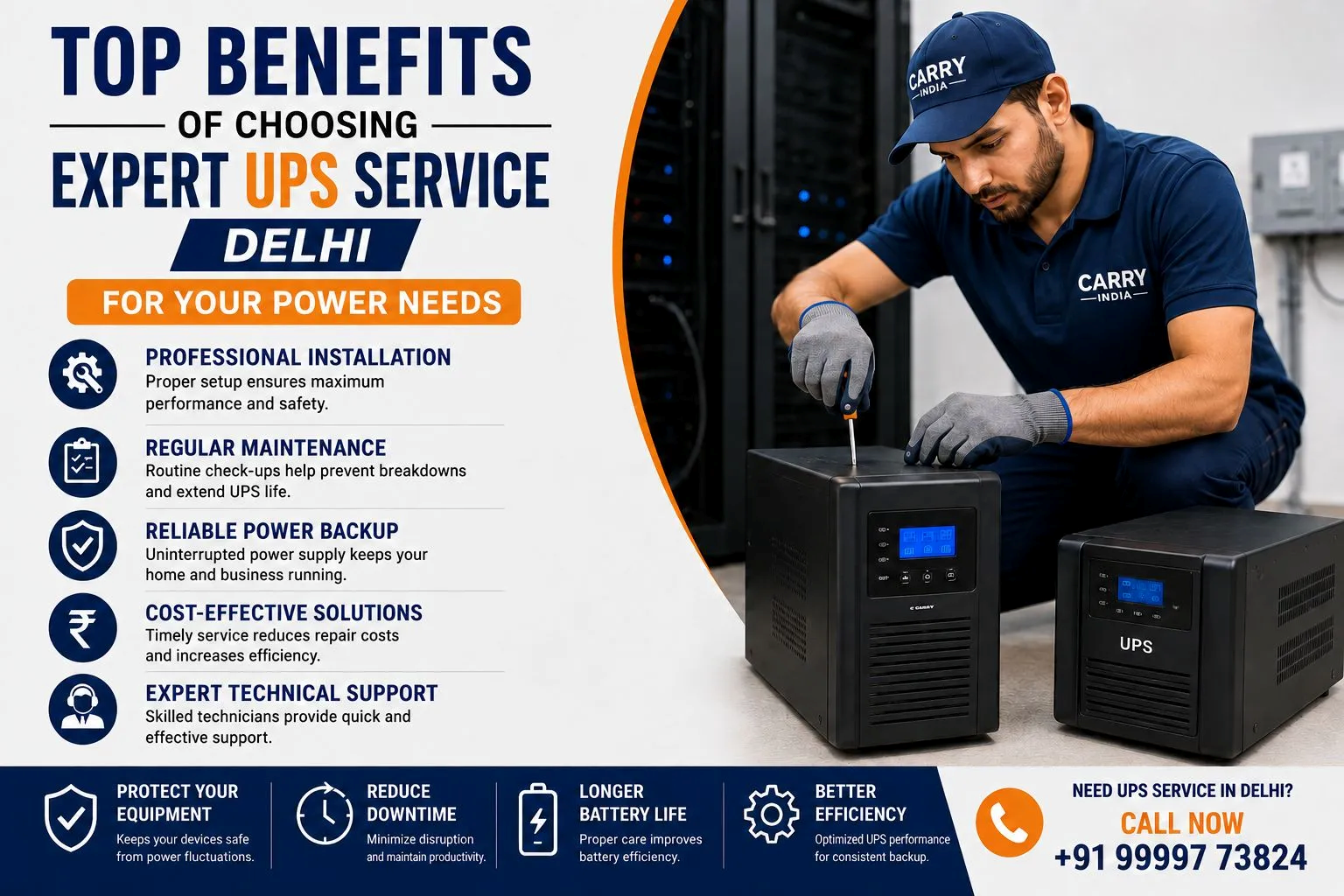 Top Benefits of Choosing Expert UPS Service Delhi for Your Power Needs
