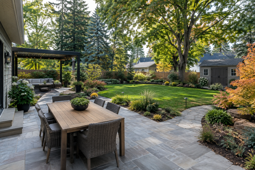 How to Plan a Low-Maintenance, Four-Season Backyard